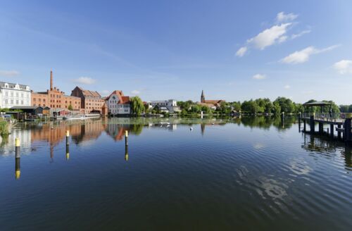 Mühlendamm und Blick auf die Dominsel in Brandenburg an der Havel © Boettcher
